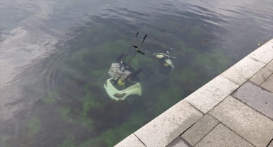 Sinop'ta elektrikli motosikletiyle denize düşen kişi kurtarıldı