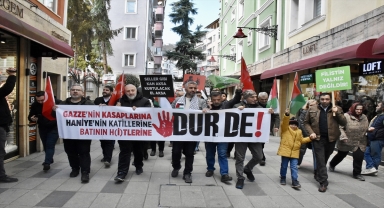 Trabzon ve Ordu'da Filistin'e destek yürüyüşü düzenlendi