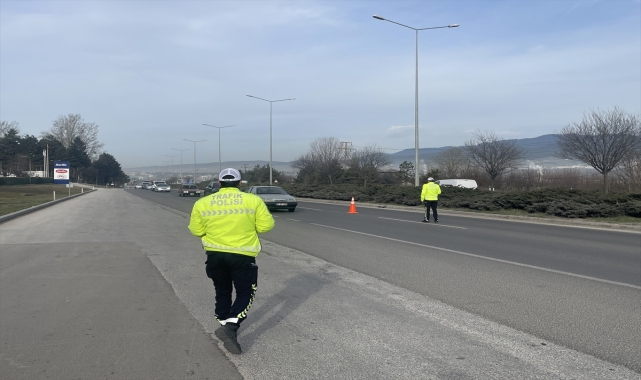 Bolu'da trafik denetimi yapıldı