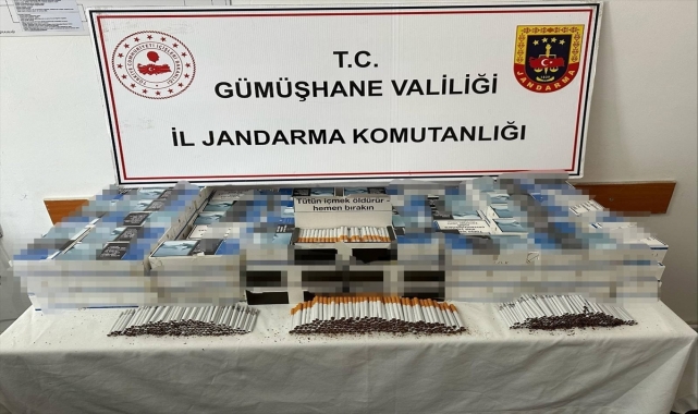 Gümüşhane'de 22 bin makaron ele geçirildi