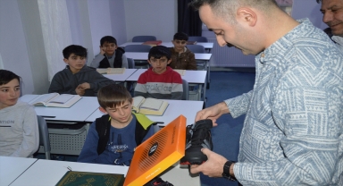 Havza protokolünden Kur'an kursu öğrencilerine hediye