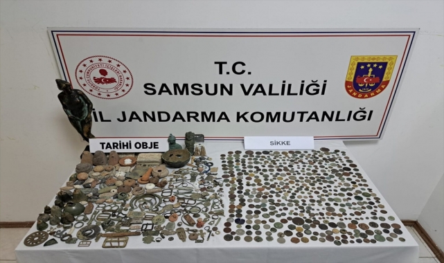 Samsun'da tarihi eser kaçakçılığı operasyonunda 3 kişi yakalandı