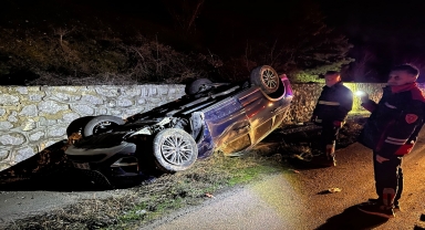 Tokat'ta devrilen cipteki 4 kişi yaralandı