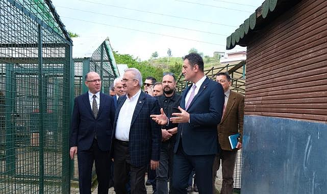 İÇİŞLERİ BAKAN YARDIMCISI  KARALOĞLU, HAYVAN BARINAĞI VE HAYVANAT BAHÇESİNİ ZİYARET ETTİ 