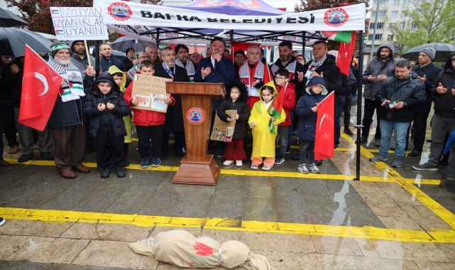 Samsun'da İsrail'in Gazze'ye saldırıları protesto edildi