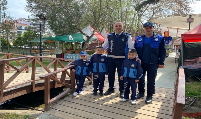 Samsun'da minik zabıtalar 23 Nisan’da tezgahları denetledi