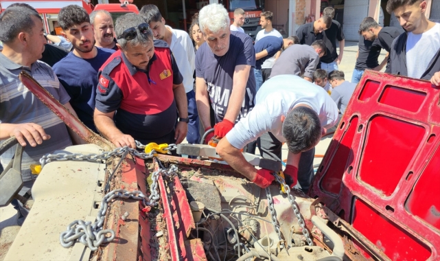 Boyabat'ta itfaiye personeline uygulamalı ilk müdahale eğitimi verildi