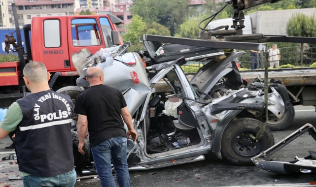 Trabzon'da zincirleme trafik kazasında 3 kişi yaralandı