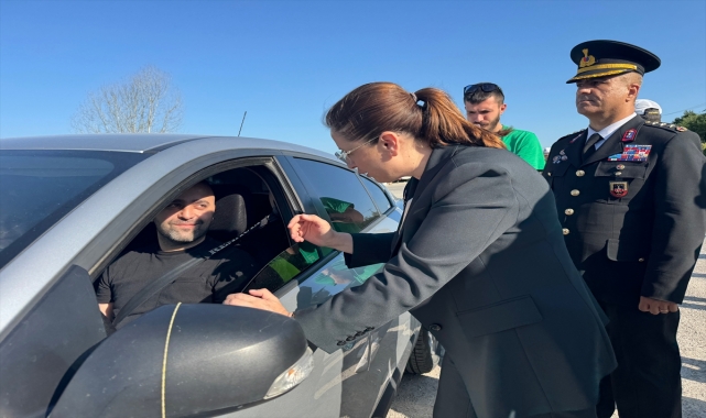 Bartın Valisi Arslan, trafik denetimlerine katıldı
