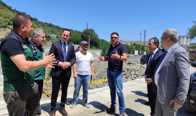 Salıpazarı, Çarşamba ve Terme Kaymakamları, Salıpazarı Barajı inşaatını inceledi