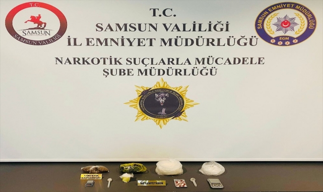 Samsun'da uyuşturucu ve silah operasyonlarında 4 zanlı yakalandı