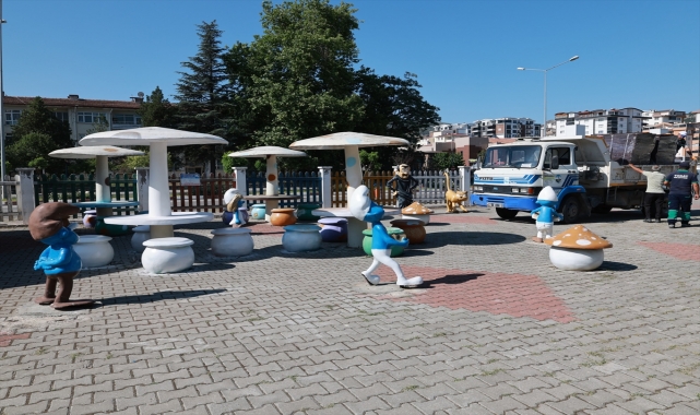 Tokat Belediyesi trafik eğitim parkı yenileniyor