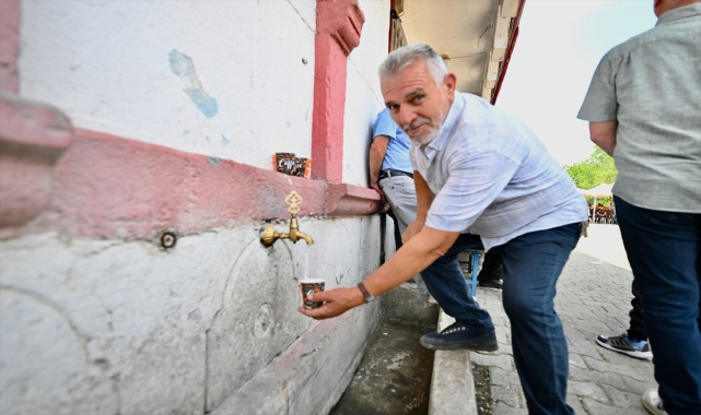 Atatürk'ün Düzce'ye gelişinin 91. yıl dönümünde köy çeşmesinden ayran akıtıldı
