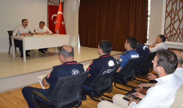 Havza'da yangınlar ile mücadele toplantısı yapıldı