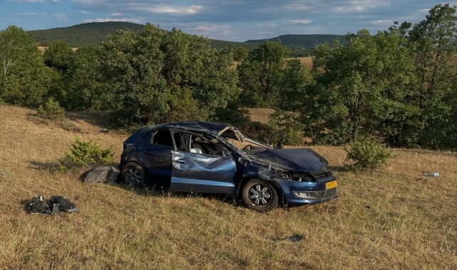 Kastamonu'da devrilen otomobilin sürücüsü hayatını kaybetti