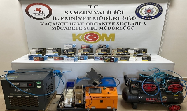 Samsun'da 10 bin 600 makaron ele geçirildi
