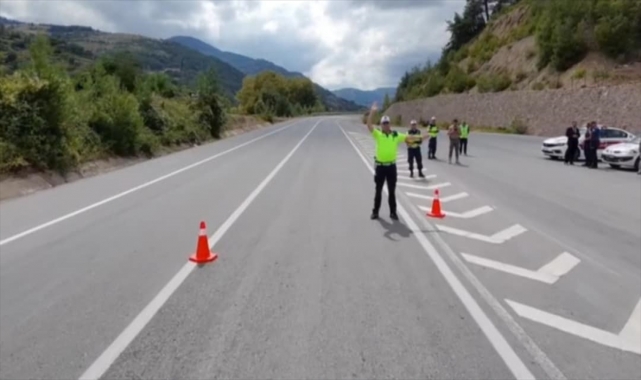 Dikmen'de trafik güvenliği bilgilendirme çalışmaları