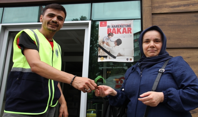 Giresun'da dere yatağına düşürülen yarım altını belediye ekipleri buldu