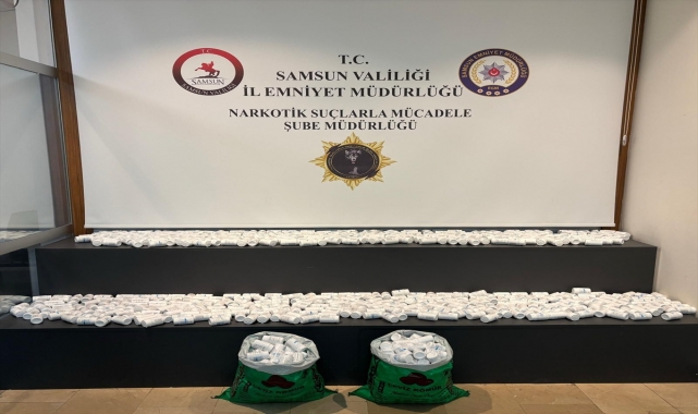 Samsun'da 45 bin sentetik uyuşturucu hap ele geçirildi