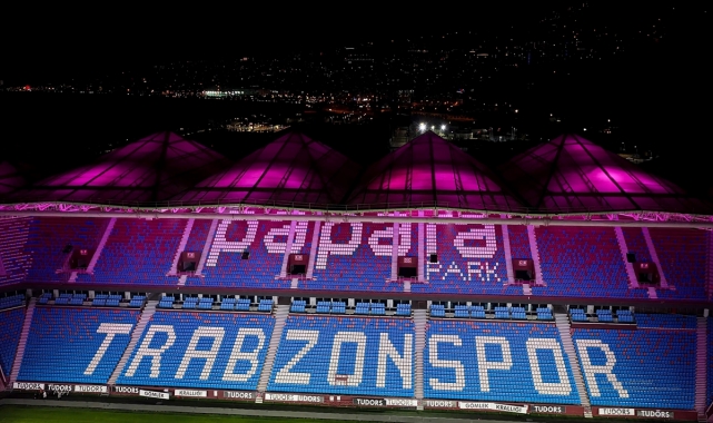 Trabzonspor'un maçlarını oynadığı Papara Park'ta ışıklandırma ve ses sistemi yenilendi