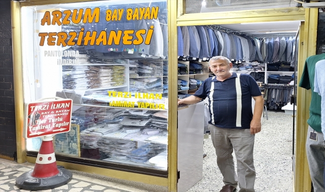 Zonguldaklı terzi mesleğini 57 yıldır sürdürüyor