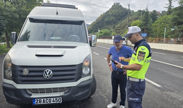 Espiye'de okul servisleri denetlendi