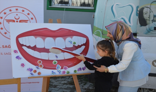 Havza'da anaokulu öğrencilerine ağız ve diş sağlığı eğitimi