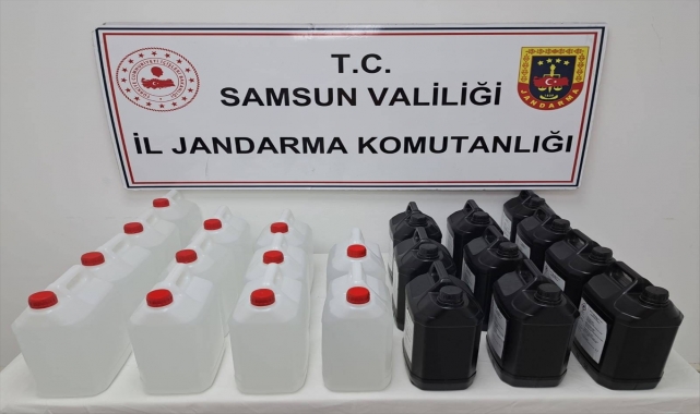 Samsun'da sahte içki operasyonunda 1 kişi yakalandı
