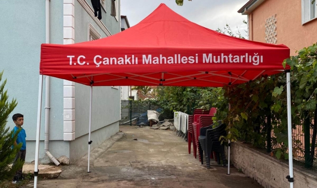 Vezirköprü'de mahalle muhtarlığından özel günler için masa sandalye hizmeti