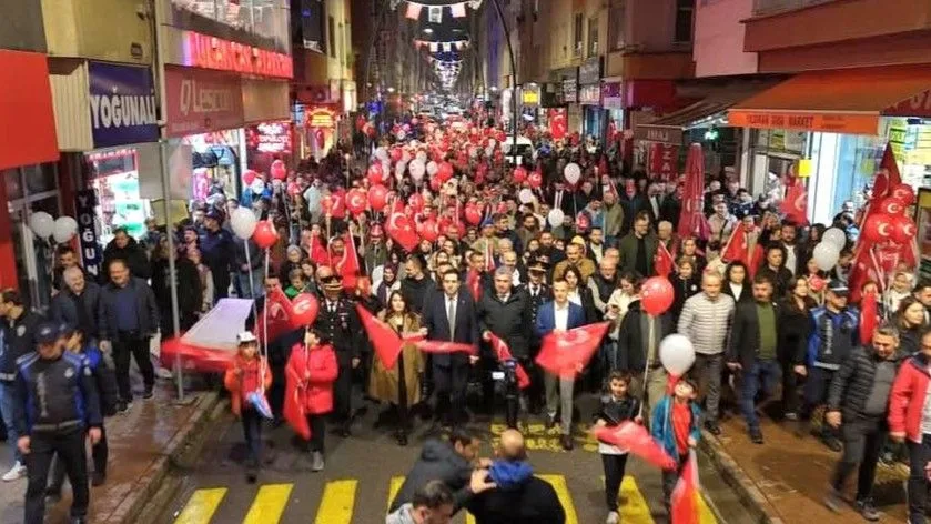 Bulancak'ta, Cumhuriyet Coşkusu Sel Oldu