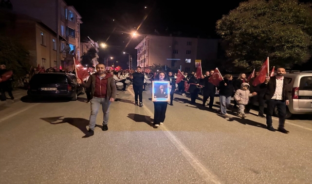 Kargı'da fener alayı yürüyüşü gerçekleştirildi