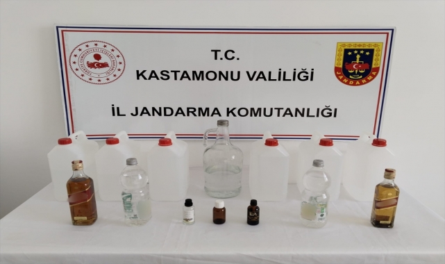 Kastamonu'da sahte içki operasyonunda 4 kişi yakalandı