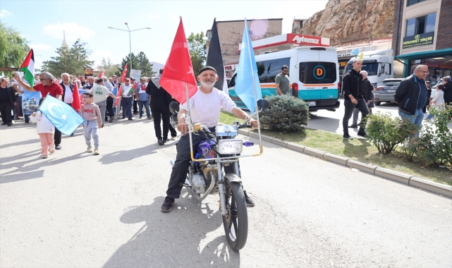 Ordu ve Bayburt'ta Küresel Sumud Filosu'na destek yürüyüşleri düzenlendi