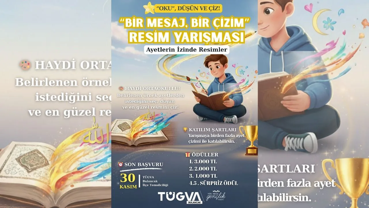 TÜGVA Bulancak’tan “Bir Mesaj Bir Çizim” Resim Yarışması