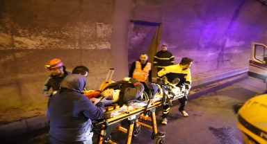 Bolu Dağı Tüneli'nde trafik kazası tatbikatı yapıldı