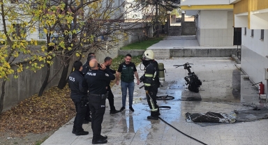 Çorum'da çıkan yangında 7'si çocuk 9 kişi dumandan etkilendi