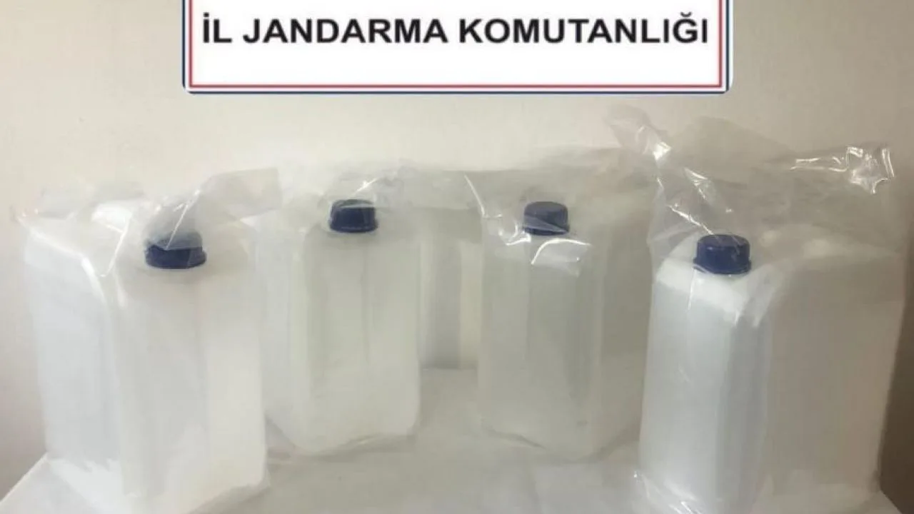 Giresun’da kaçak etil alkol ele geçirildi