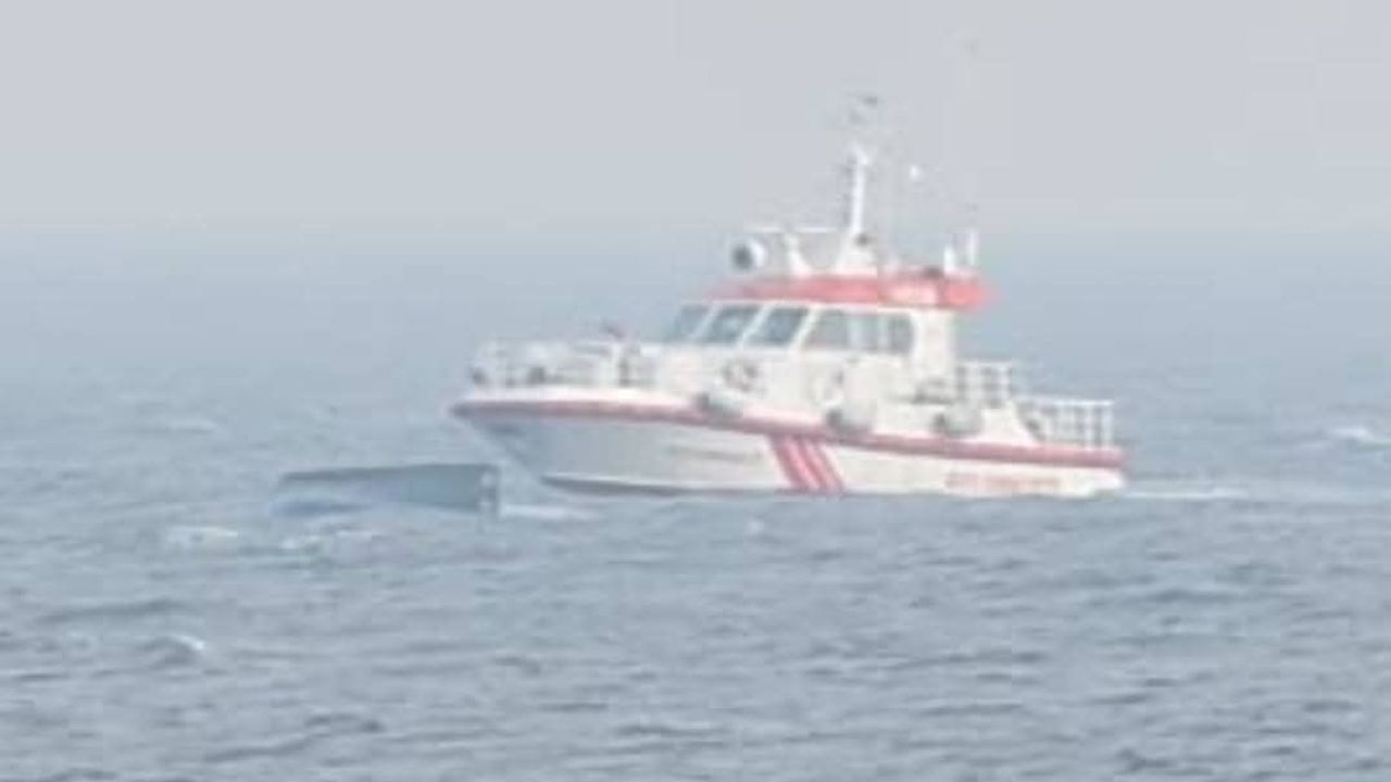 Giresun'da teknenin alabora olduğu anlar ortaya çıktı 