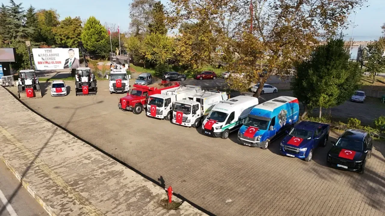 Giresun'un Piraziz ilçesi araç filosunu güçlendiriyor