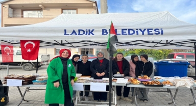 Ladik'te Gazze yararına kermes düzenlendi