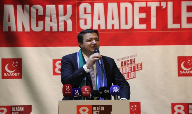 Saadet Partisi Genel Başkanı Arıkan, Rize'de konuştu: