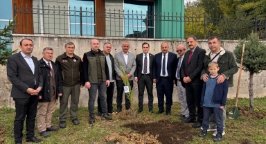 Salıpazarı'nda Milli Ağaçlandırma Günü'nde fidanlar toprakla buluşturuldu