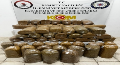 Samsun'da 290 kilogram kaçak tütün ele geçirildi