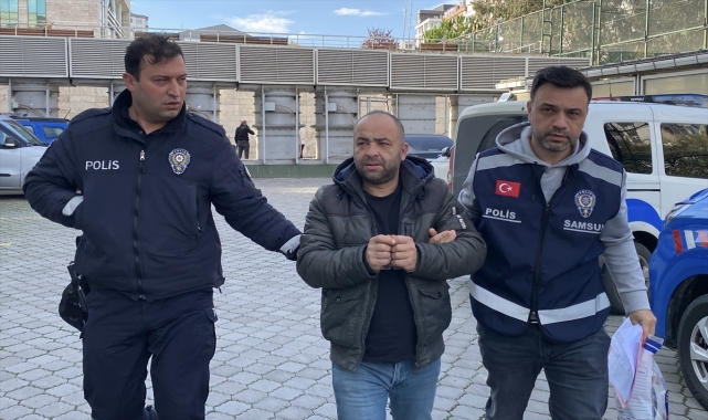 Samsun'da eşini ve çocuklarını darbeden zanlı tutuklandı
