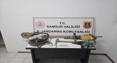 Samsun'da kaçak kazı yapan 7 kişi suçüstü yakalandı