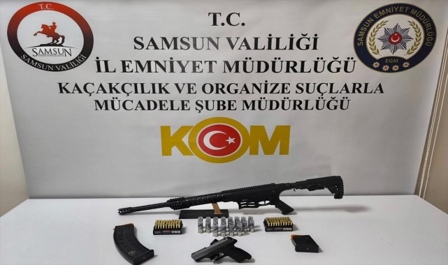 Samsun'da ruhsatsız silah operasyonunda 1 zanlı yakalandı