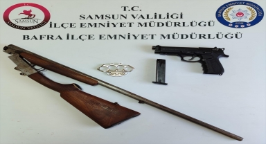 Samsun'da silahla havaya ateş açan şüpheli yakalandı 