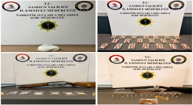 Samsun'da uyuşturucu operasyonunda 8 zanlı yakalandı