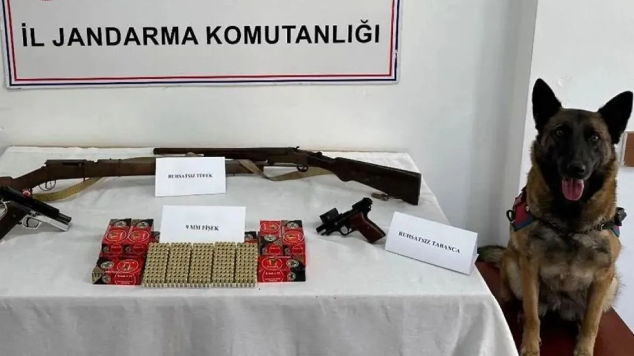 Silah kaçakçılığı operasyonunda 4 silah ele geçirldi