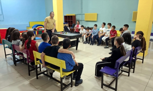 Sinop'ta öğrencilere yönelik bilardo eğitimi verildi